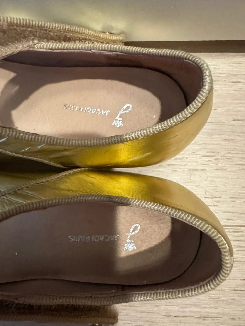 Jacadi Gold Metallic Mary Jane Dress Shoes for Kids